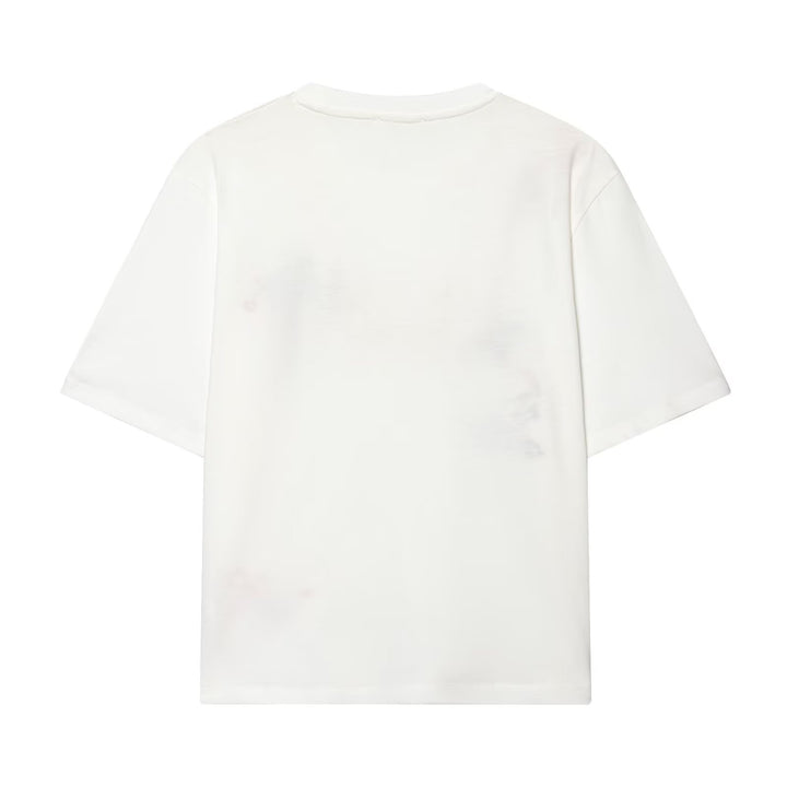 Dam T-shirt med fin broderi och unika tryck Mirla-Eva Jonsson