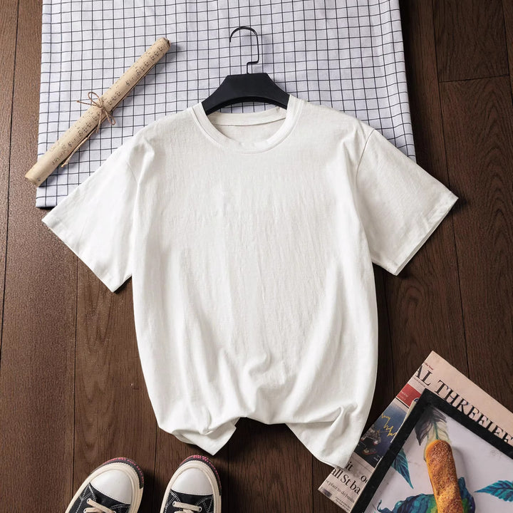 Dam T-shirt med kreativt motiv och inspirerande text Mirla-Eva Jonsson