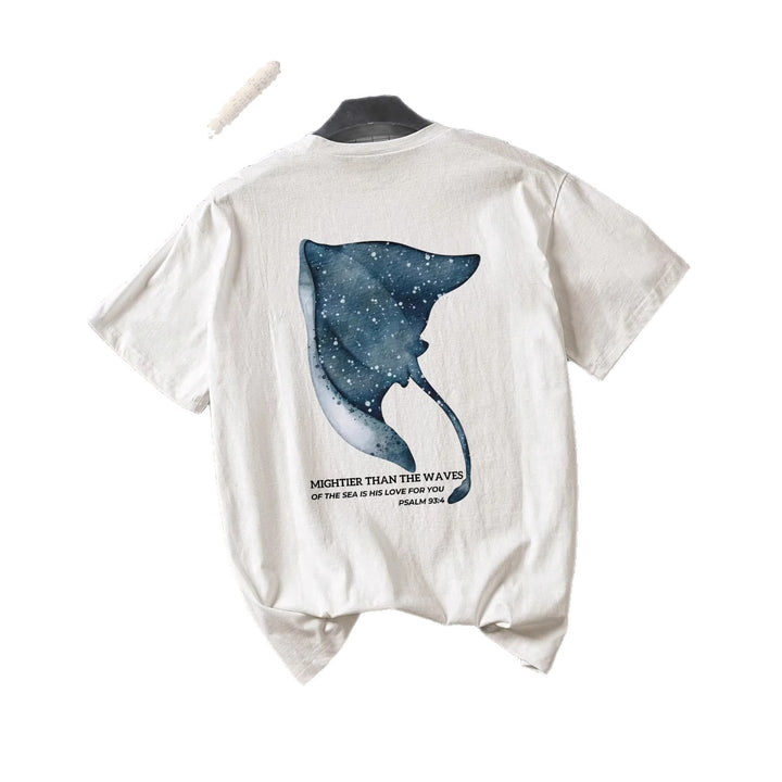 Dam T-shirt med kreativt motiv och inspirerande text Mirla-Eva Jonsson