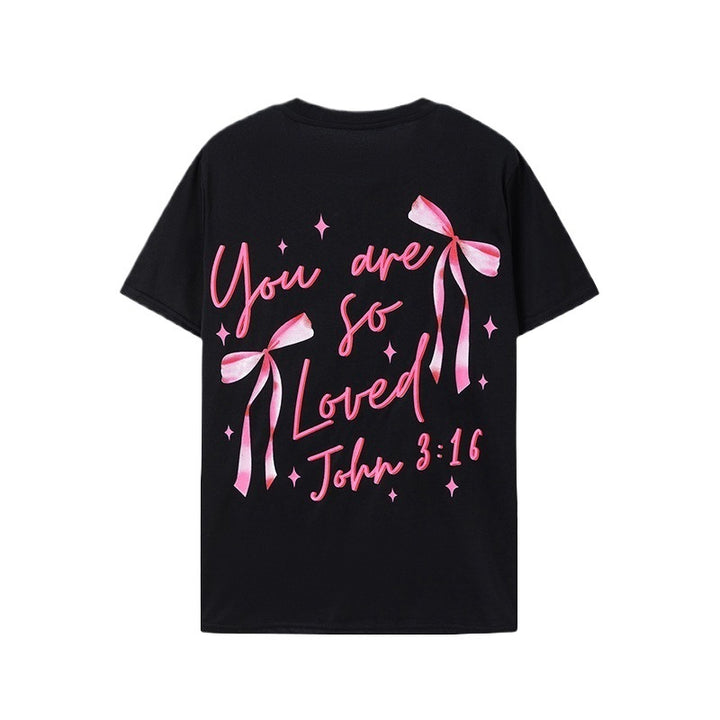 Dam T-shirt med motiverande tryck och voluminösa ärmar Mirla-Eva Jonsson
