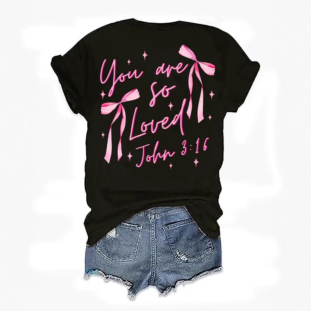 Dam T-shirt med motiverande tryck och voluminösa ärmar Mirla-Eva Jonsson