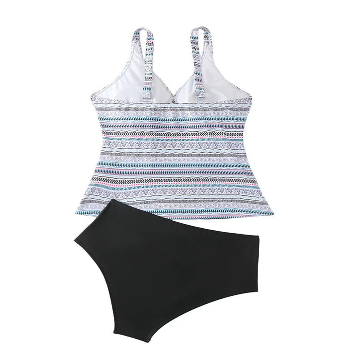 Dam Tankini-set med lekfullt mönster och bekväm passform Mirla-Eva Jonsson