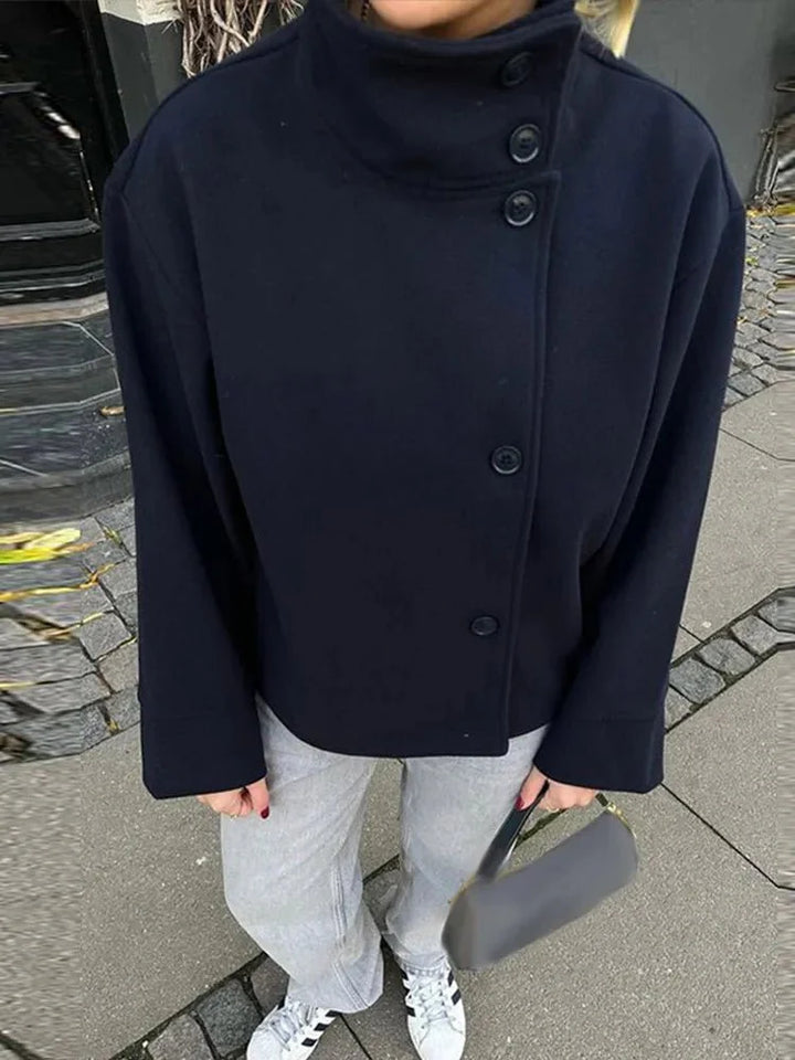 Dam Textiljacka med Ståkrage & Elegant Design | Mirla-Eva Jonsson