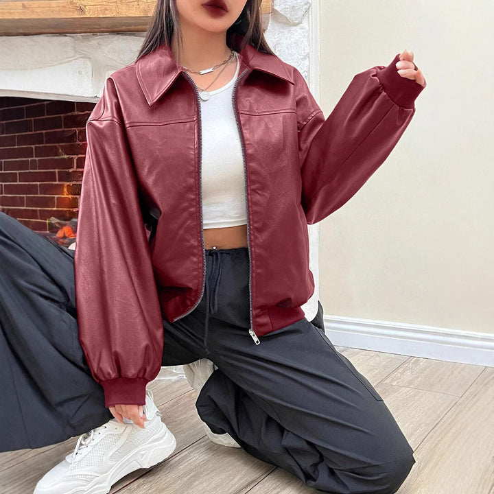 Dam Trendig Oversize-jacka med voluminösa ärmar och dragkedja Eva Jonsson-Eva Jonsson