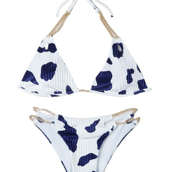 Dam Triangel-Bikini med curviga accenter och glittrande detaljer Mirla-Eva Jonsson