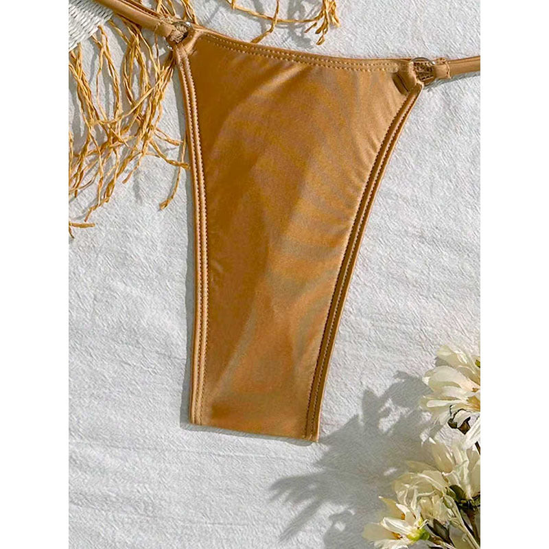 Dam Triangel-Bikini med fransigt detalj och högskuren passform Mirla-Eva Jonsson
