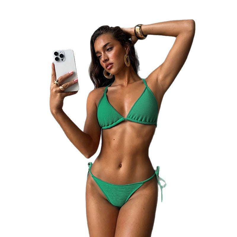 Dam Triangel-Bikini med justerbara knytband och raffinerad design Mirla-Eva Jonsson