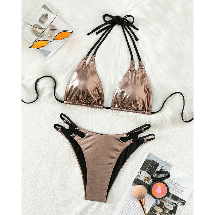 Dam Triangel-Bikini med modernt cut-out och justerbara remmar Mirla-Eva Jonsson