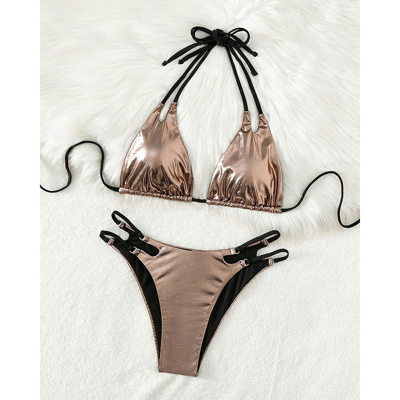 Dam Triangel-Bikini med modernt cut-out och justerbara remmar Mirla-Eva Jonsson