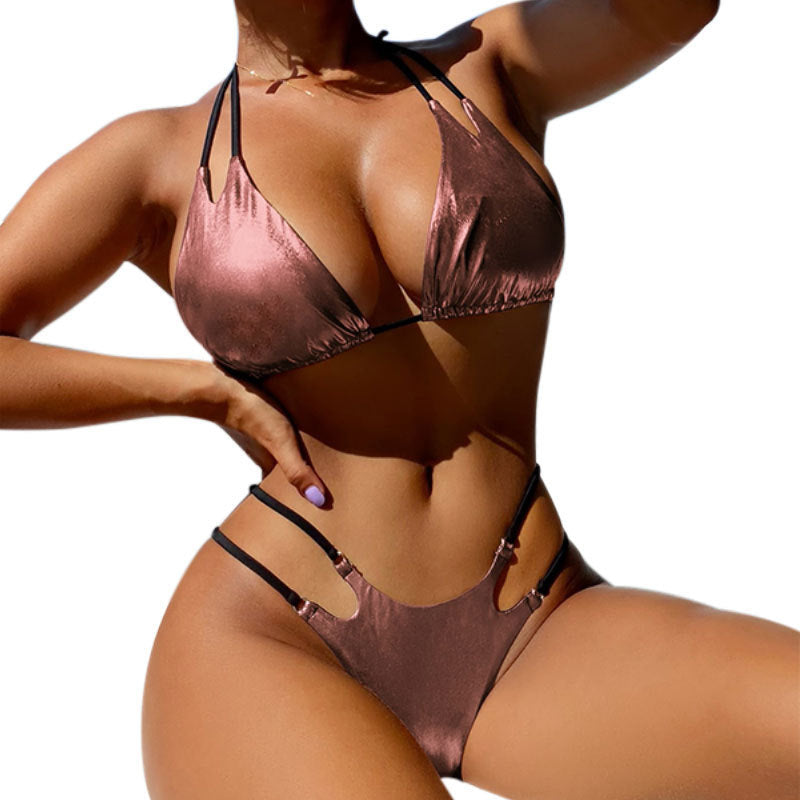Dam Triangel-Bikini med modernt cut-out och justerbara remmar Mirla-Eva Jonsson