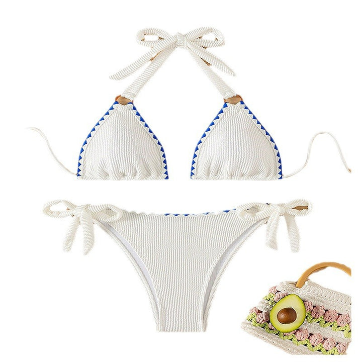 Dam Triangel-Bikini med stiliga bindeband Mirla-Eva Jonsson