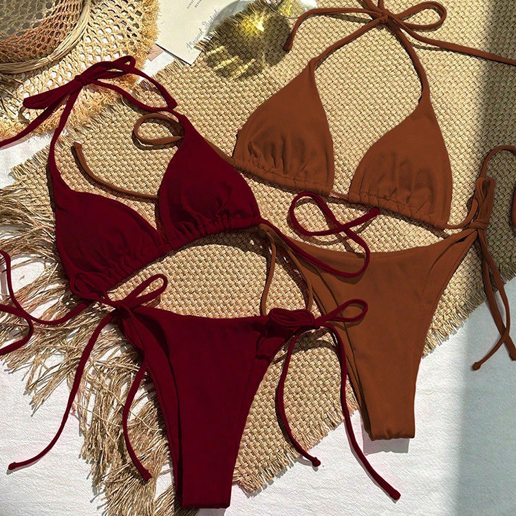 Dam Triangel-Bikini-set med justerbara band och vadderad Mirla-Eva Jonsson