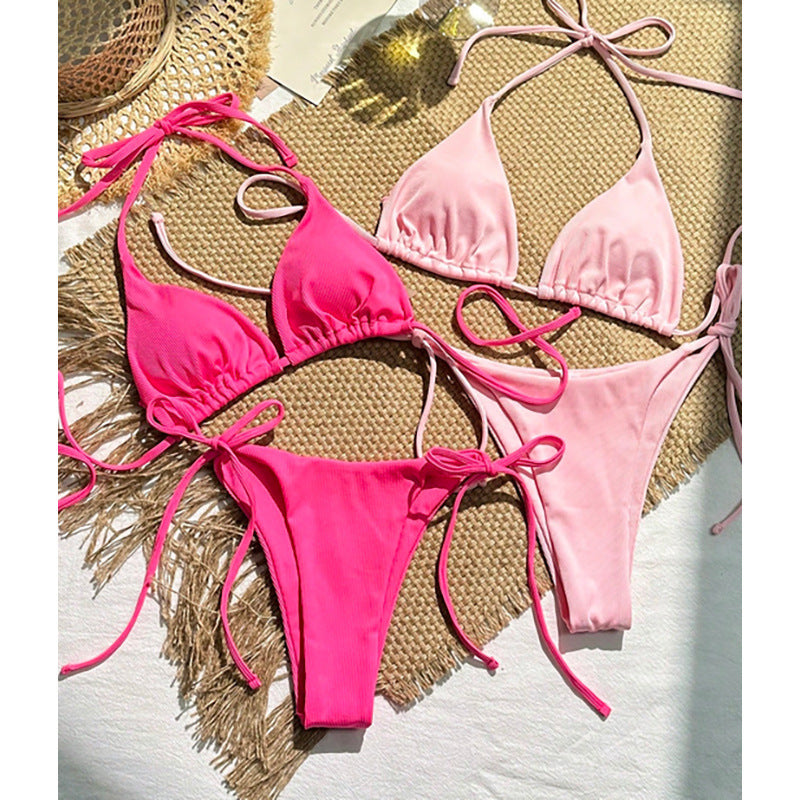 Dam Triangel-Bikini-set med justerbara band och vadderad Mirla-Eva Jonsson