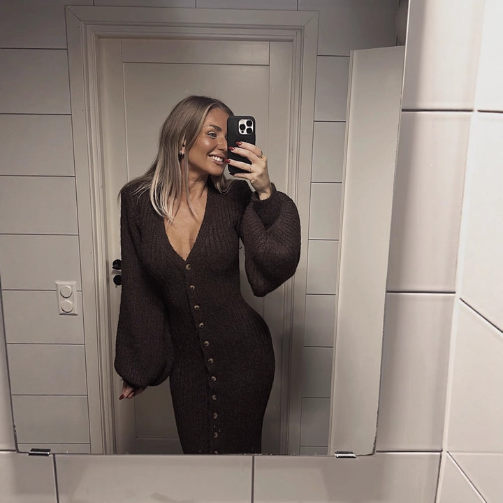 Dam Tröja med romantiska Volangdetaljer Mirla-Eva Jonsson