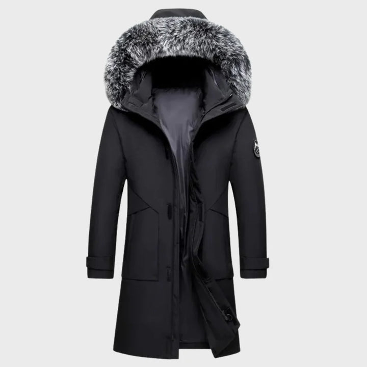 Dam Vadderad Parka i Polyester med Avtagbar Huva & Mjukt Konstpälsfoder | Mirla-Eva Jonsson