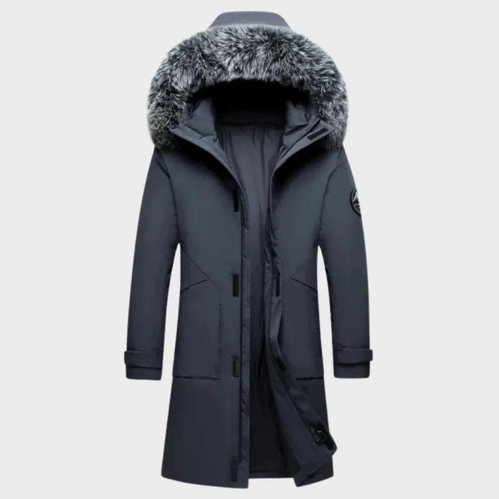 Dam Vadderad Parka i Polyester med Avtagbar Huva & Mjukt Konstpälsfoder | Mirla-Eva Jonsson