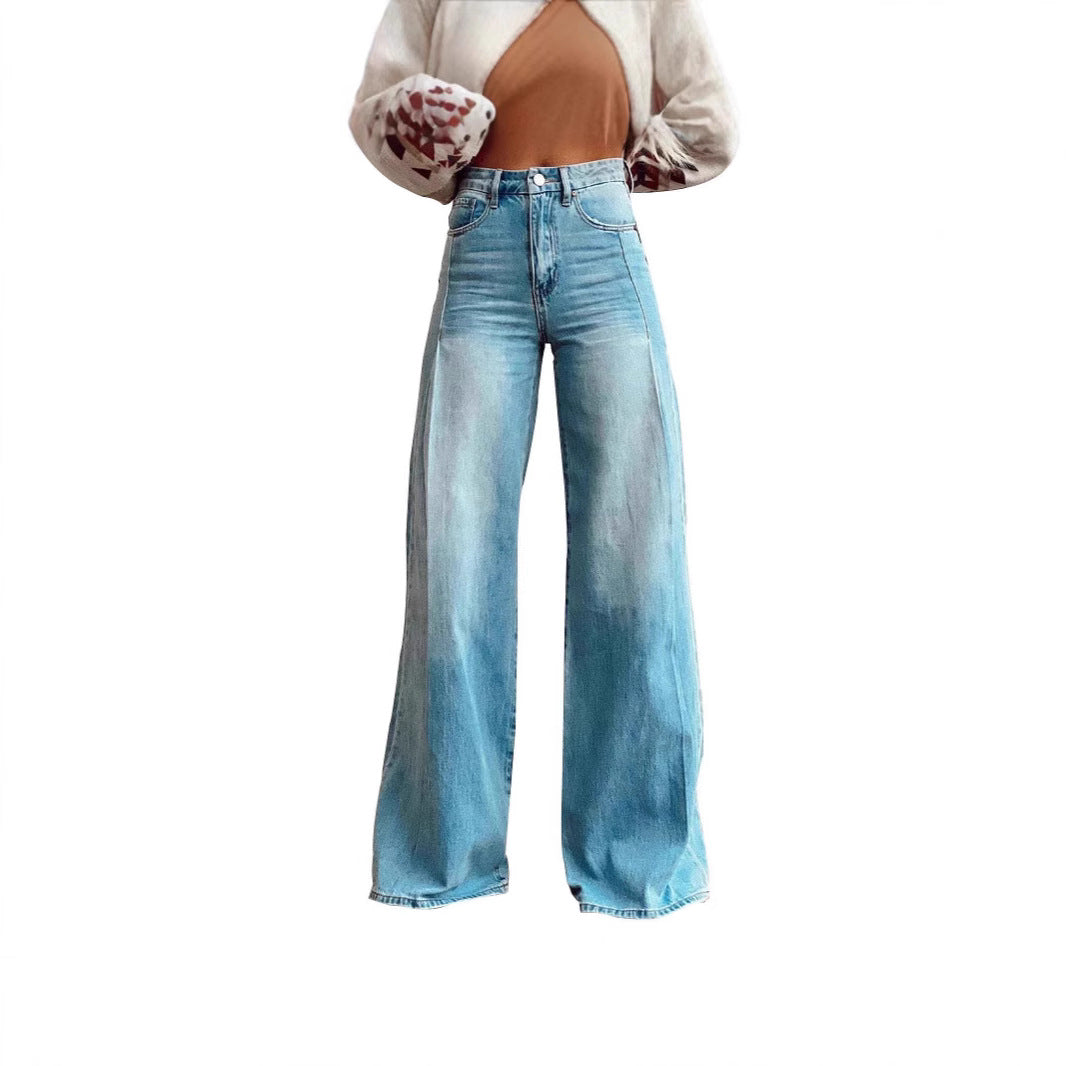 Dam Wide High-Waist Jeans in Urban Style Mirla-Eva Jonsson