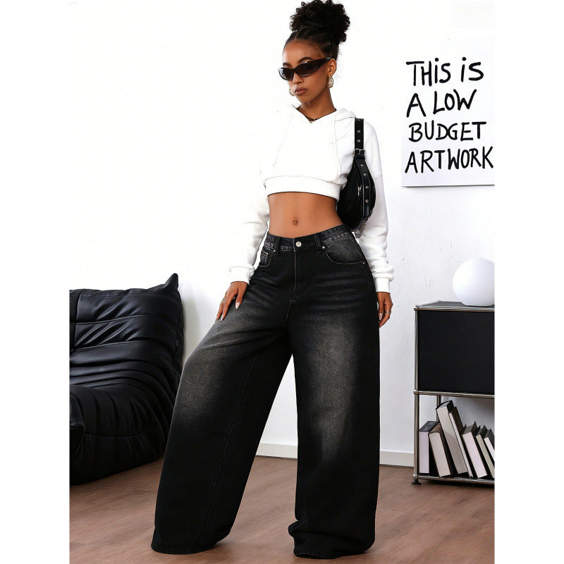 Dam Wide Jeans in Urban Style with Exclusive Design Mirla-Eva Jonsson