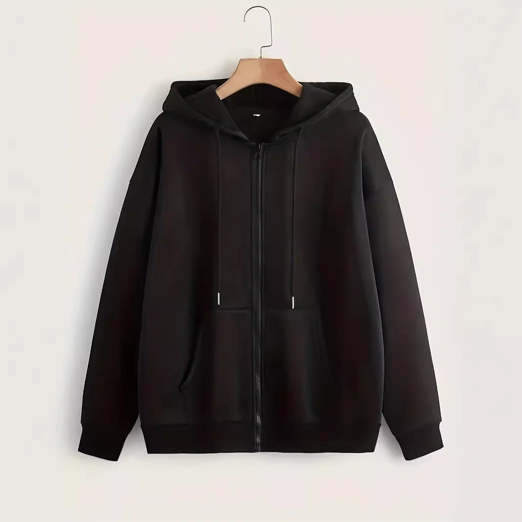 Dam Zip-Hoodie med lös passform och praktiska fickor Mirla-Eva Jonsson