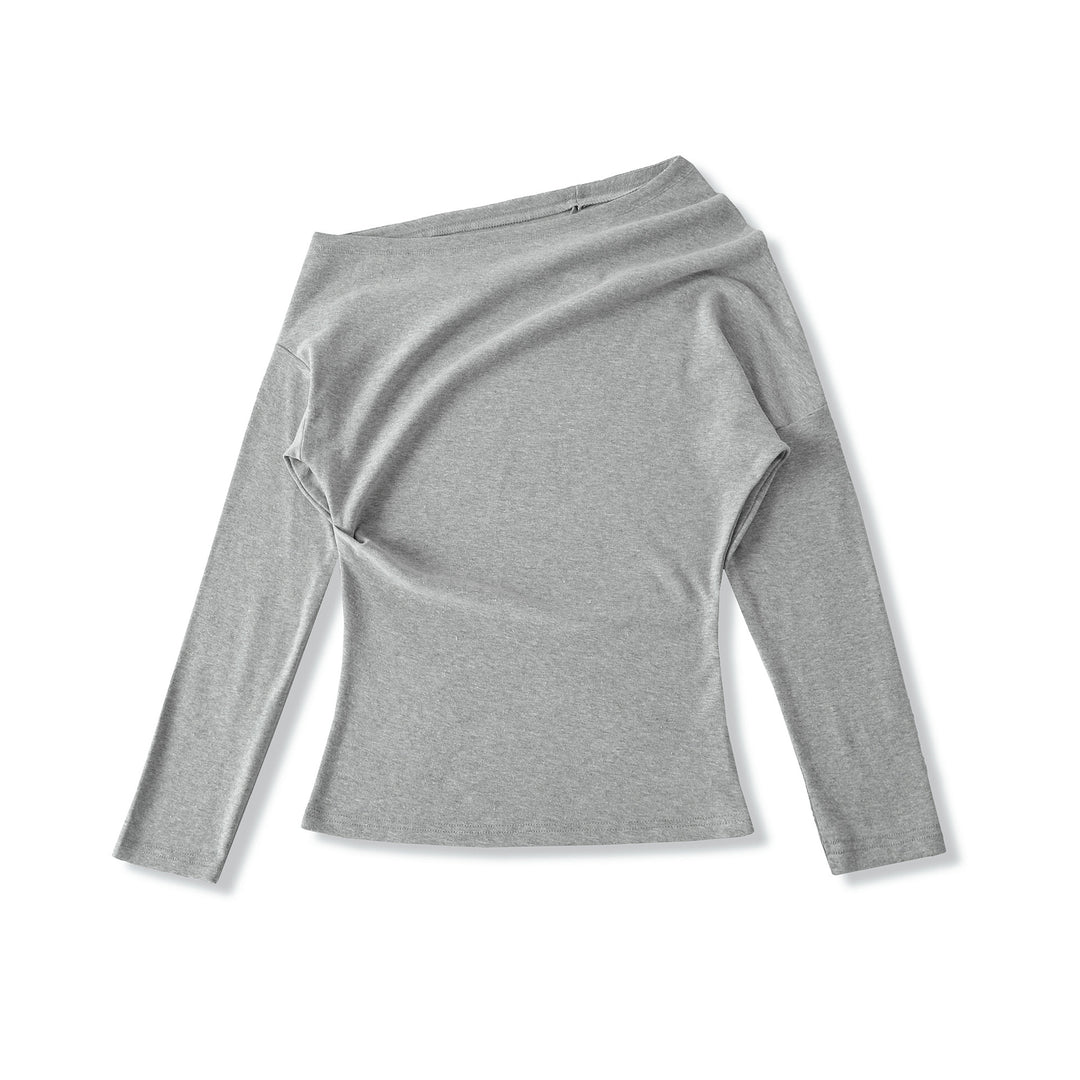 Dam asymmetriskt långärmad tröja Eva Jonsson-Eva Jonsson