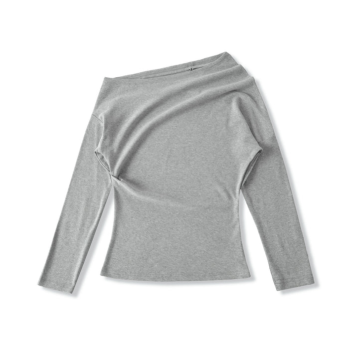 Dam asymmetriskt långärmad tröja Eva Jonsson-Eva Jonsson