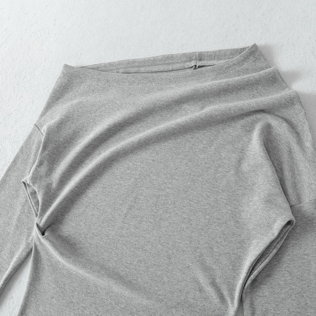 Dam asymmetriskt långärmad tröja Eva Jonsson-Eva Jonsson