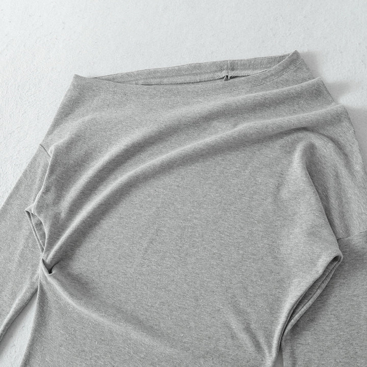 Dam asymmetriskt långärmad tröja Eva Jonsson-Eva Jonsson