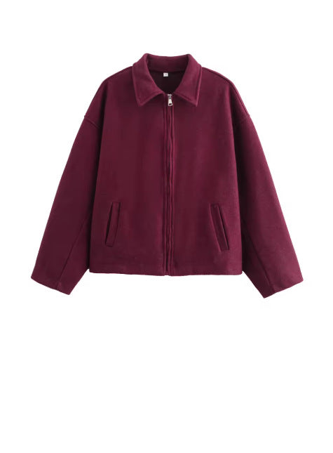 Dam avslappnad fleecejacka med hög krage och praktiska fickor Eva Jonsson-Eva Jonsson