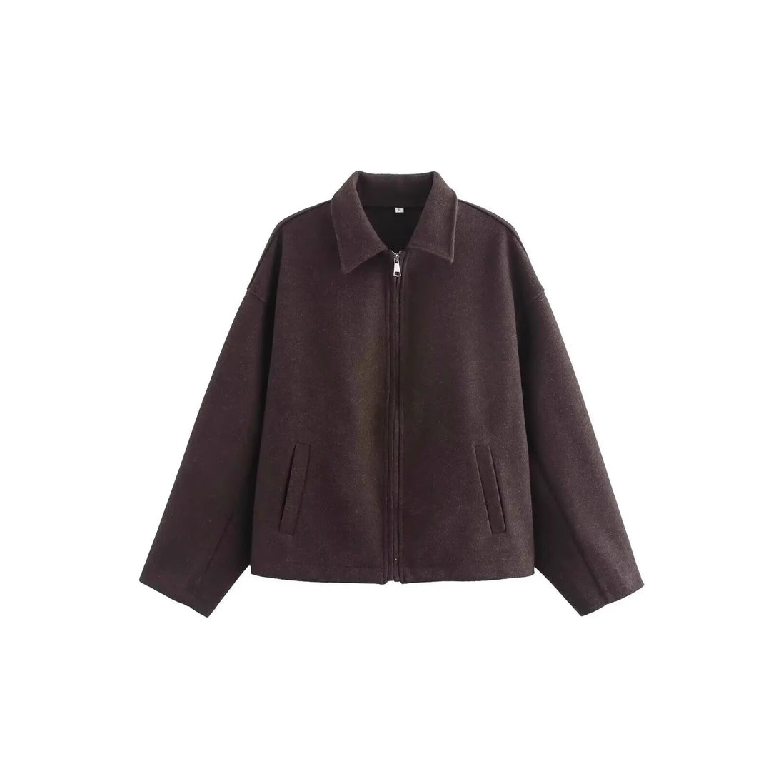 Dam avslappnad fleecejacka med hög krage och praktiska fickor Eva Jonsson-Eva Jonsson