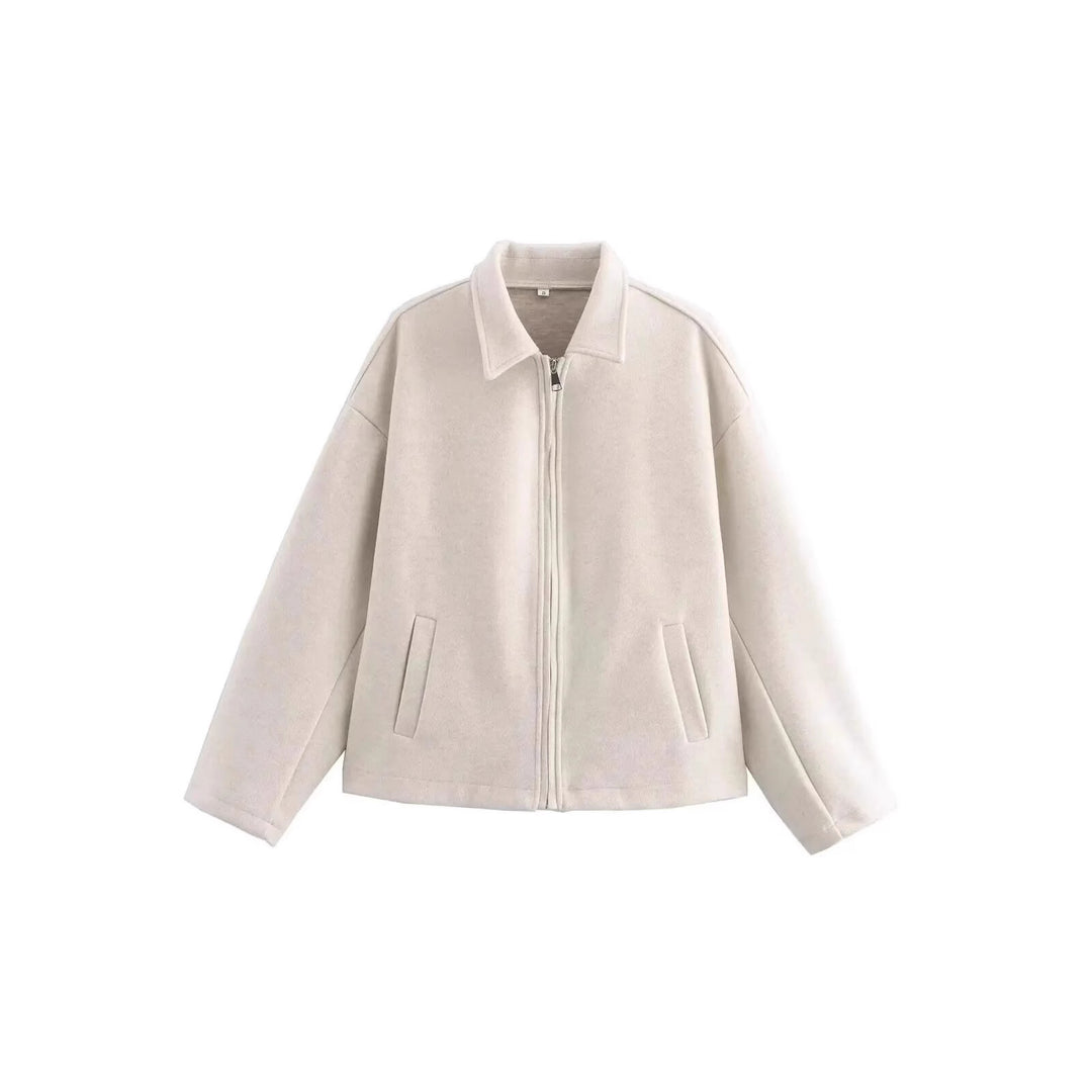 Dam avslappnad fleecejacka med hög krage och praktiska fickor Eva Jonsson-Eva Jonsson