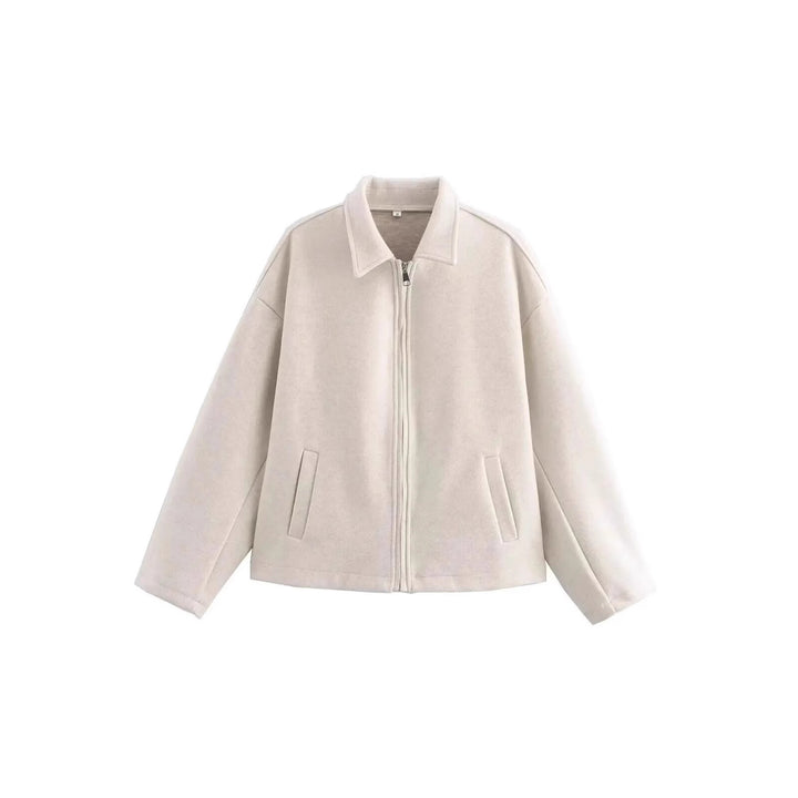 Dam avslappnad fleecejacka med hög krage och praktiska fickor Eva Jonsson-Eva Jonsson