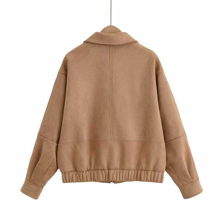 Dam avslappnad mockajacka med oversized passform Mirla-Eva Jonsson