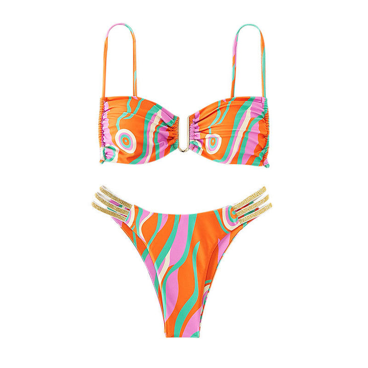 Dam bikini med iögonfallande vågmönster Mirla-Eva Jonsson