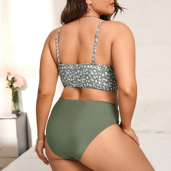 Dam bikini-set med blommönster och hög midja Mirla-Eva Jonsson
