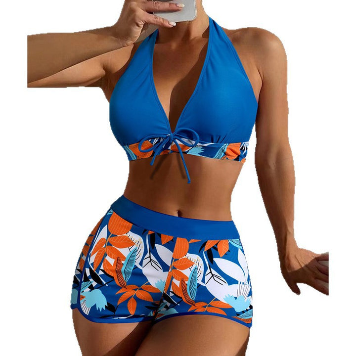 Dam bikini-set med moderiktig halterneck-design och sportig högmidja-skärning Mirla-Eva Jonsson