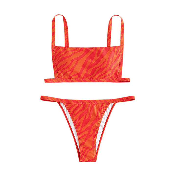 Dam bikini set med trendy snitt och spännande leopardmönster Mirla-Eva Jonsson