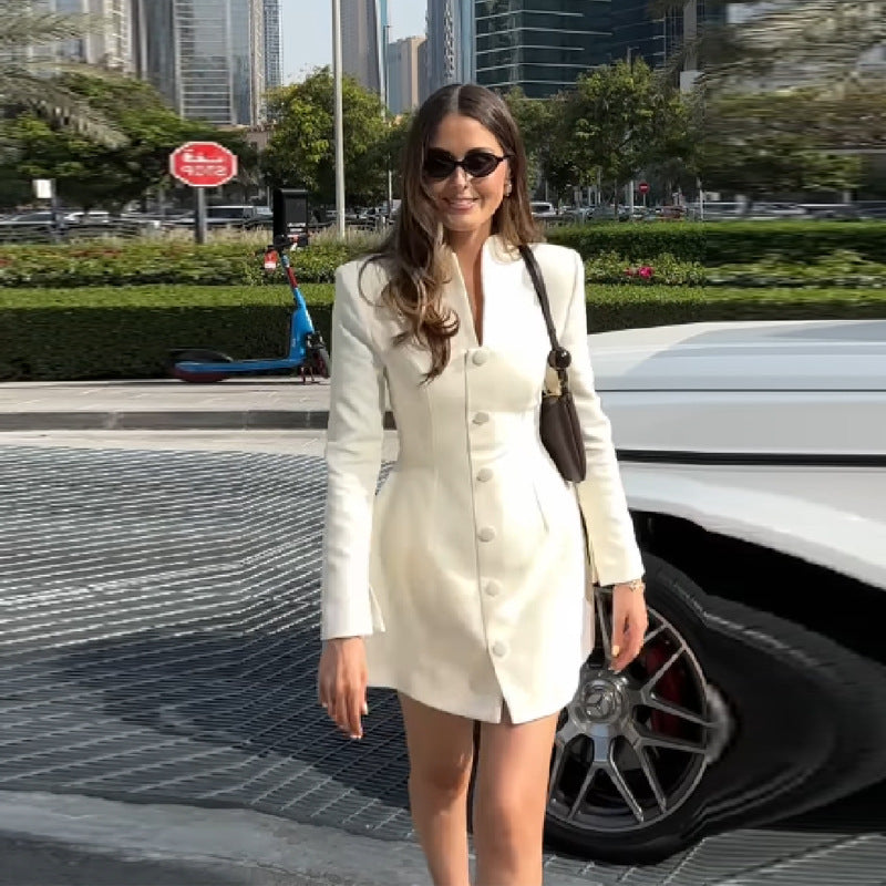 Dam blazer i trench-stil Eva Jonsson-Eva Jonsson