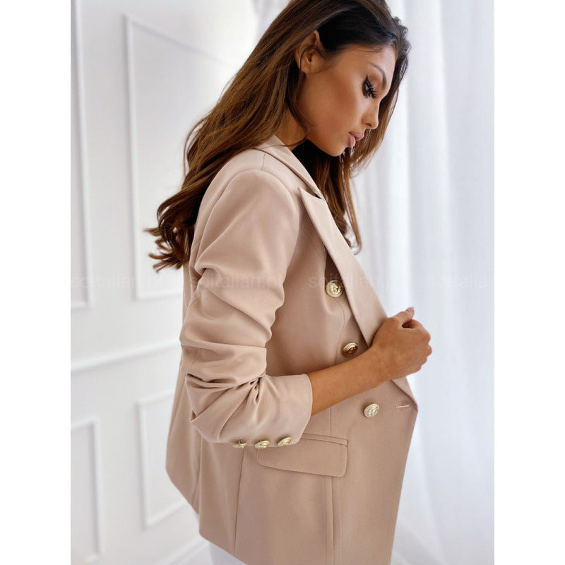Dam blazer med dubbelknäppning och elegant slag Mirla-Eva Jonsson