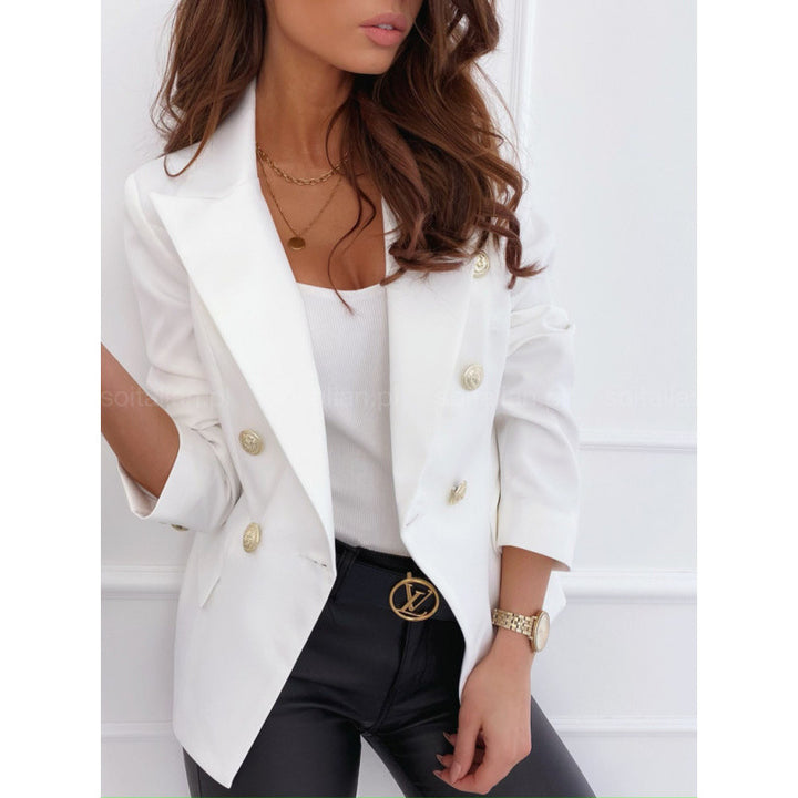 Dam blazer med dubbelknäppning och elegant slag Mirla-Eva Jonsson