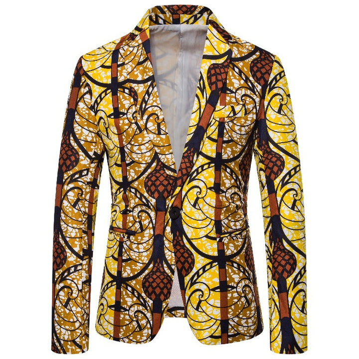 Dam blazer med exotisk mönstertryck och elegant passform Mirla-Eva Jonsson