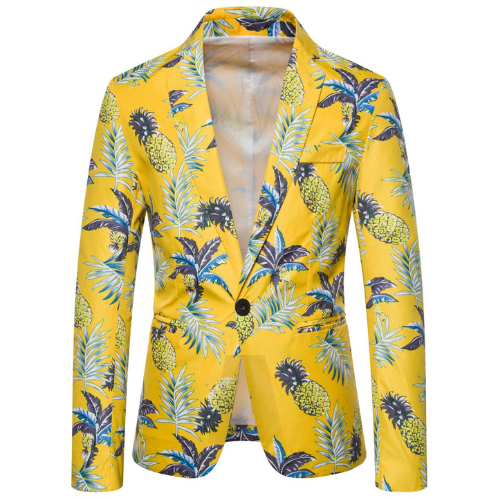 Dam blazer med exotiskt växtmönster och modern skärning Mirla-Eva Jonsson