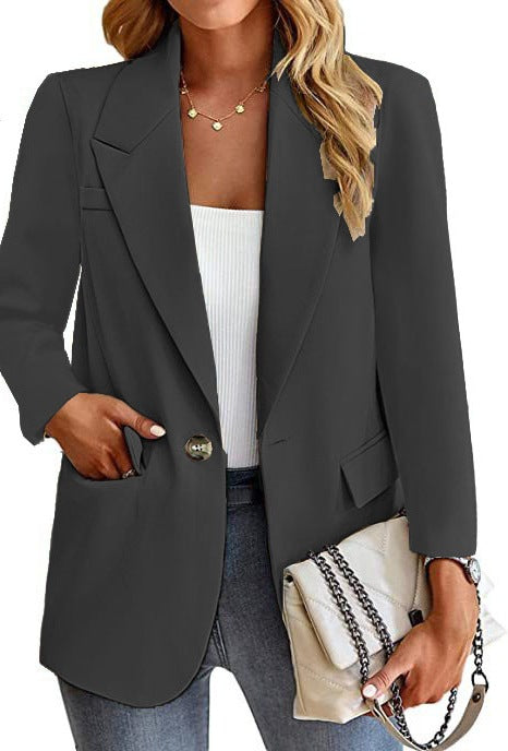 Dam blazer med trendiga fickor och elegant snitt Mirla-Eva Jonsson