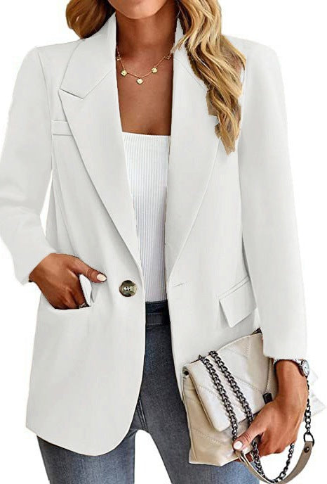 Dam blazer med trendiga fickor och elegant snitt Mirla-Eva Jonsson