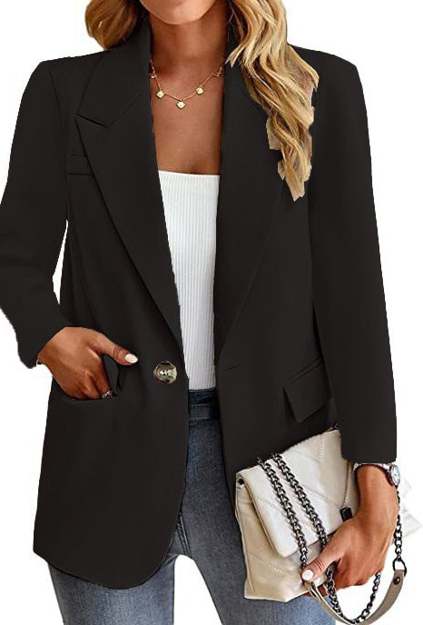 Dam blazer med trendiga fickor och elegant snitt Mirla-Eva Jonsson