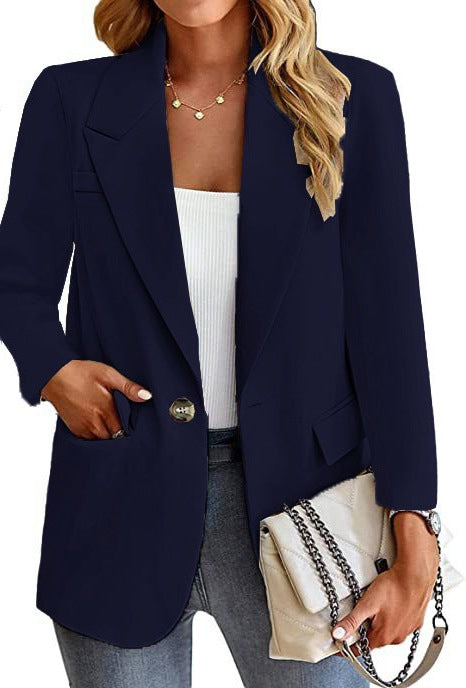 Dam blazer med trendiga fickor och elegant snitt Mirla-Eva Jonsson