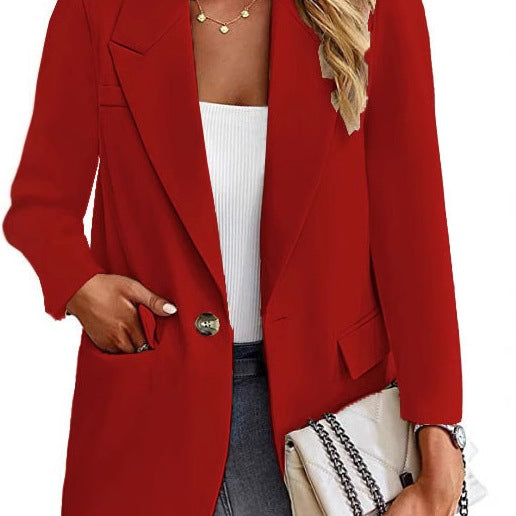Dam blazer med trendiga fickor och elegant snitt Mirla-Eva Jonsson