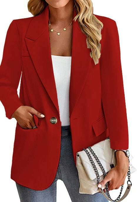 Dam blazer med trendiga fickor och elegant snitt Mirla-Eva Jonsson