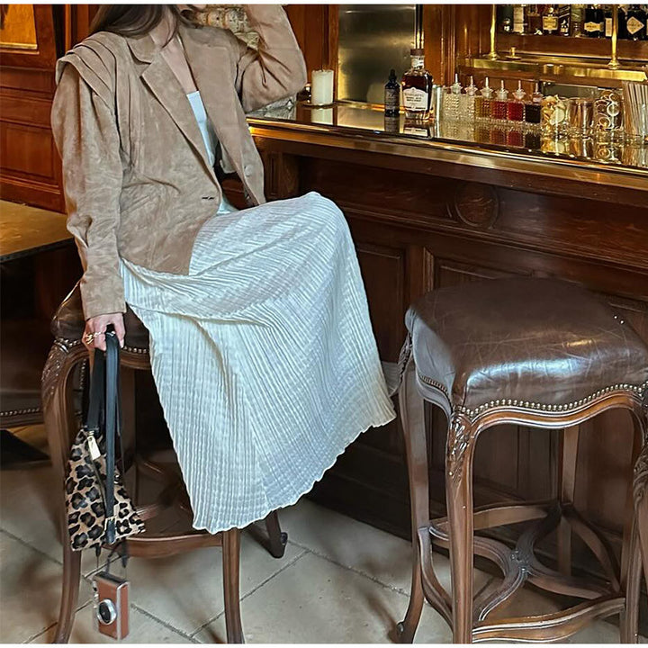 Dam blazerjacka med avtagbart bälte och modernt axeldesign Eva Jonsson-Eva Jonsson