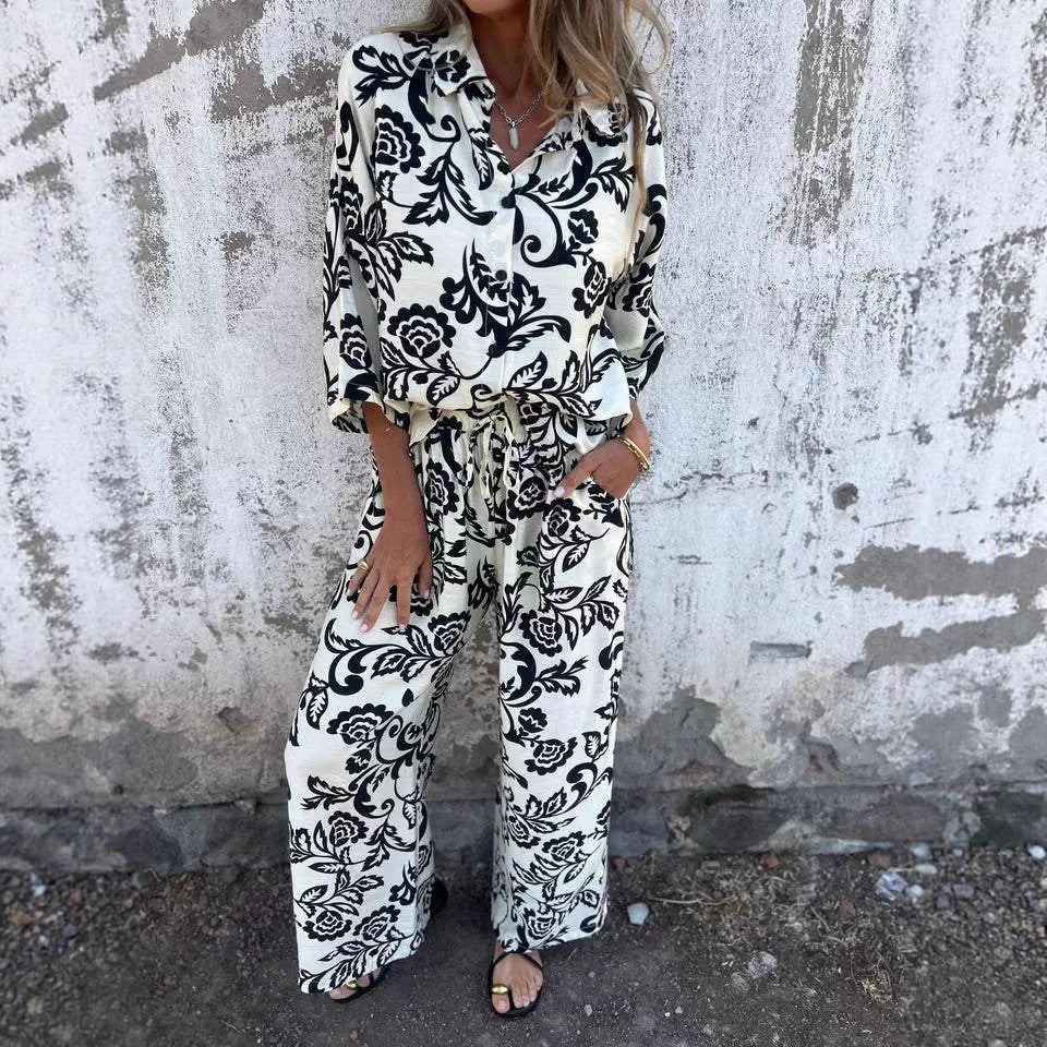 Dam blus- och byxstart-set Mirla-Eva Jonsson