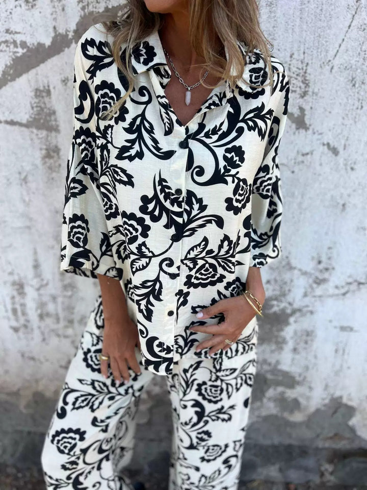 Dam blus- och byxstart-set Mirla-Eva Jonsson